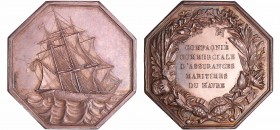 Jeton en argent - Compagnie commerciale maritime du Havre
SPL
Gadoury.318
Ar ; 22.63 gr ; 37 mm
Différent : Corne (1880-)