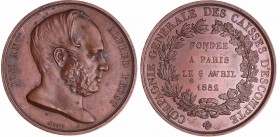 Jeton en cuive - Alfred Prost, Fondation de la Compagnie générale des caisses d'escompte 1852
SPL
--
Cu ; 22.07 gr ; 37 mm
Différent : Main (1845-...