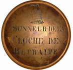 Médaille - Sonneur de la cloche de retraite
SUP
Cuivre et laiton ; 53.75 gr ; 88 mm