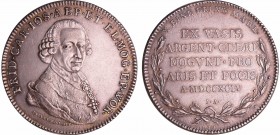 Allemagne - Evêché de Mayence - Fredric Charles Joseph (1774-1802) - Thaler de Convention 1794
SUP
Dav.2431-KM/GC.523/396
Ar ; 27.99 gr ; 41 mm