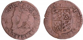 Belgique - Principauté de Liège - Ferdinand de Bavière (1612-1650) - Liard, s.d. (1640), Dinant
TB
Chestret.625
Cu ; 3.03 gr ; 25 mm