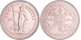 Inde britannique - Victoria (1837-1901) - Trade dollar 1901 B (Bombay)
TTB
KM#T5
Ar ; 26.86 gr ; 39 mm