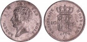 Pays-Bas - Royaume de Hollande - 10 gulden 1810 (Utrecht), épreuve en étain
SPL
LMN.1300
Etain ; 3.61 gr ; 21 mm