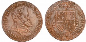 Pays-Bas méridionaux - Jeton - Bureaux des finances, 1560
TTB
Dugn.2241
Cu ; 4.46 gr ; 28 mm