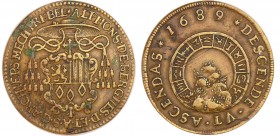 Pays-Bas méridionaux - Jeton - Alphonse de Berghes, archevêque de Malines, 1689
TTB
Dugn.4518
Cu ; 7.28 gr ; 29 mm