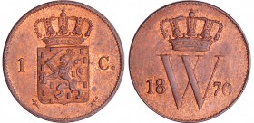 Pays-Bas - Willem III (1849-1890) - 1 cent 1870
FDC
Munt-Almanak.690
Br ; 3.58 gr ; 20 mm