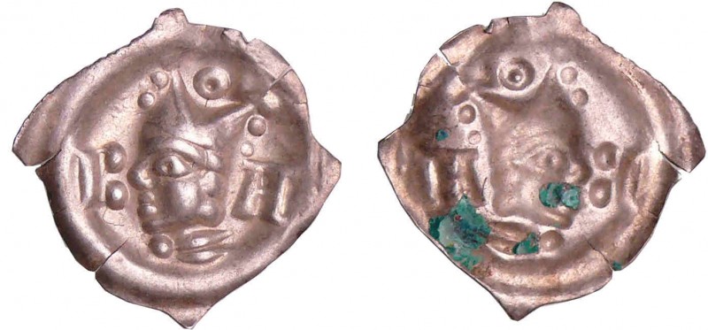 Suisse - Canton de Bâle - Evêché, Johann 1er de Châlon (1327-1335) - Pfennig
A/...