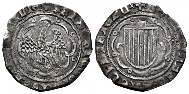 The Crown of Aragon. Frederic IV of Sicily (1355-1377). Pirral. (Cru C.G-2603). ...