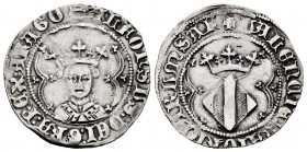 The Crown of Aragon. Alfonso IV (1327-1336). 1 real. Valencia. (Cru C.G-2907d). (Cru V.S-864.2). Anv.: + ALFONSVS : DEI : GRA : REX · ARAGO . Rev.: + ...