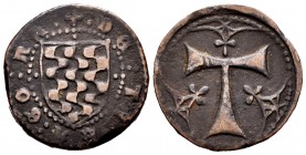 The Crown of Aragon. Senyal. Desde 1491. Tarragona (Cataluña). (Cru C.G-3866). Ae. 7,08 g. Choice VF. Est...50,00. 


SPANISH DESCRIPTION: Corona d...