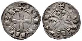 Kingdom of Castille and Leon. Alfonso VI (1073-1109). Dinero. Toledo. (Bautista-3). Anv.: ANFUS REX. Rev.: + TOLETUO. Ve. 1,01 g. Choice VF. Est...60,...