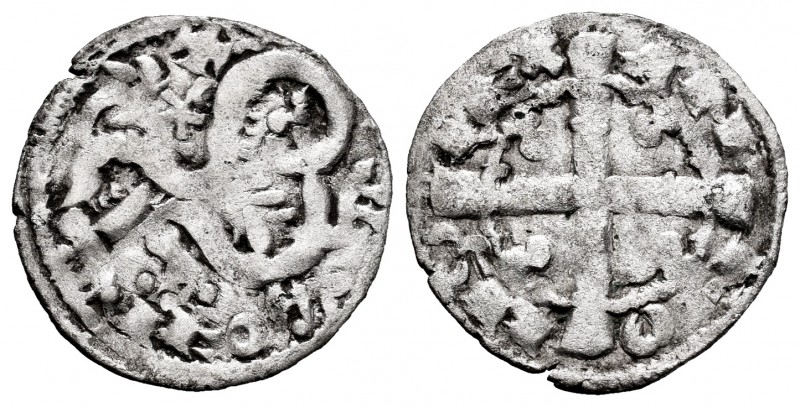 Kingdom of Castille and Leon. Alfonso IX (1188-1230). Dinero. (Bautista-223). (A...
