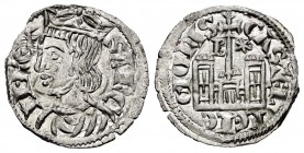 Kingdom of Castille and Leon. Sancho IV (1284-1295). Cornado. Burgos. (Bautista-427). Ve. 0,74 g. B and star above the castle´s towers. Rich billon co...