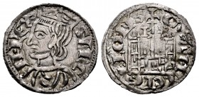 Kingdom of Castille and Leon. Sancho IV (1284-1295). Cornado. Burgos. (Bautista-427). Ve. 0,78 g. B and star above the castle´s towers. Attractive. Ch...