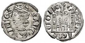 Kingdom of Castille and Leon. Sancho IV (1284-1295). Cornado. Burgos. (Bautista-427 var). Ve. 0,79 g. B and star above the castle´s towers. Crown vari...