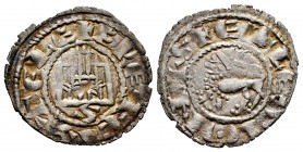 Kingdom of Castille and Leon. Fernando IV (1295-1312). Pepion. Sevilla. (Abm-325). (Bautista-456). Ve. 0,91 g. S below the castle. Choice VF. Est...35...