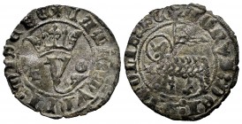 Kingdom of Castille and Leon. Juan I (1379-1390). Blanca del Agnus Dei. Toledo. (Abm-557.1). (Bautista-731.1). Anv.: + AGNVS : DEI : QITOLIS : PE. Rev...