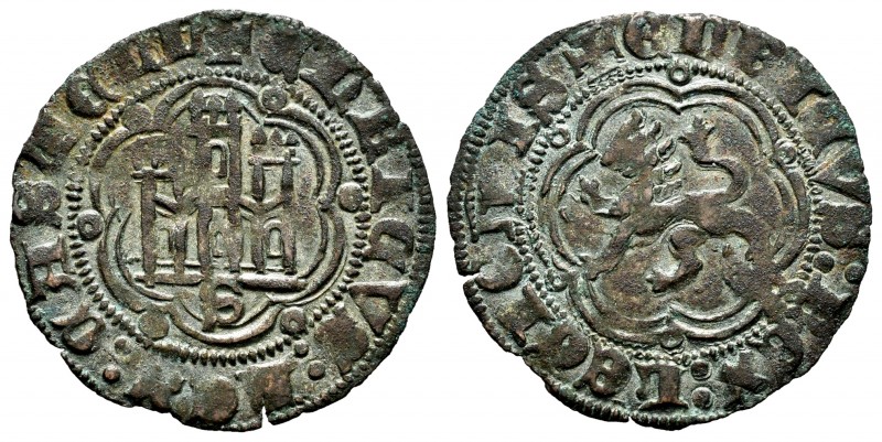 Kingdom of Castille and Leon. Enrique III (1390-1406). Blanca. Sevilla. (Abm-602...