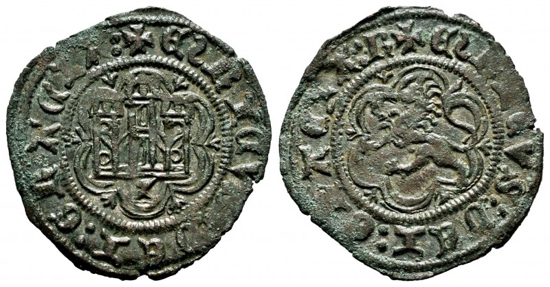 Kingdom of Castille and Leon. Enrique III (1390-1406). Blanca. Cuenca. (Abm-600)...