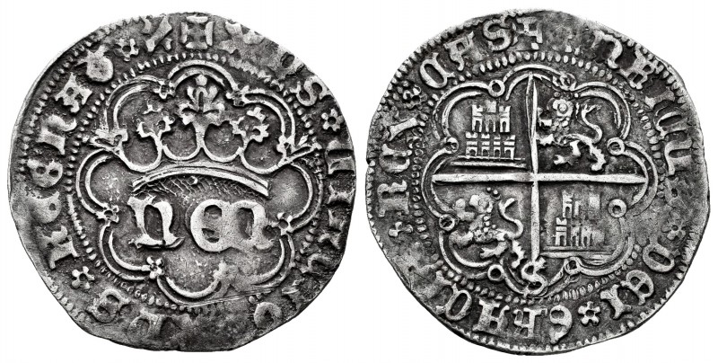 Kingdom of Castille and Leon. Enrique IV (1454-1474). 1 real. Sevilla. (Bautista...