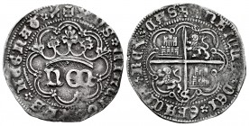 Kingdom of Castille and Leon. Enrique IV (1454-1474). 1 real. Sevilla. (Bautista-903). Ag. 3,25 g. With S at the top of the vertical lower. Choice VF....