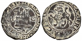 Catholic Kings (1474-1504). 2 maravedis. Cuenca. (Cal-89). (Rs-365). Ae. 4,03 g. Castle between patriarchal cross and C. Choice VF. Est...25,00. 

...