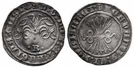 Catholic Kings (1474-1504). 1/2 real. Burgos. (Cal-185). Ag. 1,66 g. Scallop. Choice VF. Est...60,00. 


SPANISH DESCRIPTION: Fernando e Isabel (14...