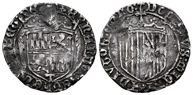 Catholic Kings (1474-1504). 1 real. Toledo. (Cal 2008-unlisted). (Lf-C7.4.1). (C...