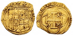 Charles-Joanna (1504-1555). 1 escudo. Sevilla. (Cal-199). Au. 3,06 g. Shield between D square and S. Clipped. Almost VF. Est...400,00. 


SPANISH D...