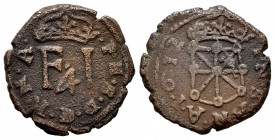 Philip III (1598-1621). 4 cornados. 1612. Pamplona. (Cal-71). (Ros-4.4.20 type 1). Ae. 3,44 g. VF. Est...60,00. 


SPANISH DESCRIPTION: Felipe III ...