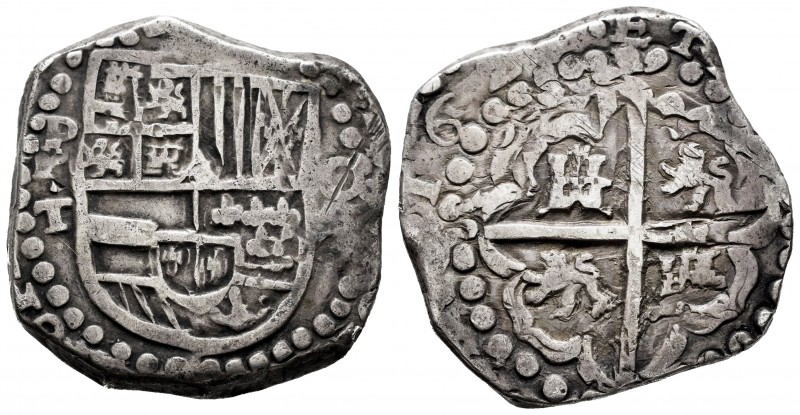 Philip III (1598-1621). 8 reales. 162... (1620-1621). Potosí. T. (Cal-type 165)....