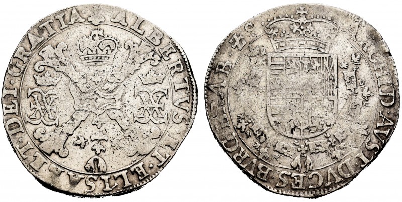 Albert and Elizabeth (1598-1621). 1 patagon. Brussels. (Vanhoudt-619 bs). (Vti-3...