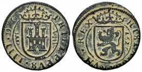 Philip IV (1621-1665). 8 maravedis. 1626. Segovia. (Cal-391). Ae. 6,23 g. Choice VF. Est...25,00. 


SPANISH DESCRIPTION: Felipe IV (1621-1665). 8 ...
