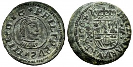 Philip IV (1621-1665). 16 maravedis. 1664. Coruña. R. (Cal-455). Ae. 4,88 g. Scallop on the left. Almost XF/Choice VF. Est...40,00. 


SPANISH DESC...