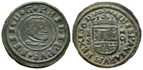 Philip IV (1621-1665). 16 maravedis. 1661. Segovia. S. (Cal-486). (Jarabo-Sanahuja-M507). Ae. 3,53 g. Choice VF. Est...40,00. 


SPANISH DESCRIPTIO...