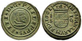 Philip IV (1621-1665). 16 maravedis. 1661. Segovia. S. (Cal-486 var). Ae. 4,58 g. Scarce. XF. Est...40,00. 


SPANISH DESCRIPTION: Felipe IV (1621-...