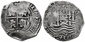Philip IV (1621-1665). 8 reales. 1657. Potosí. E. (Cal-1519). Ag. 25,45 g. Double date. VF. Est...300,00. 


SPANISH DESCRIPTION: Felipe IV (1621-1...
