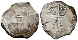 Philip IV (1621-1665). 8 reales. ¿Potosí?. (Cal-¿type 327?). Ag. 27,94 g. F. Est...100,00. 


SPANISH DESCRIPTION: Felipe IV (1621-1665). 8 reales....