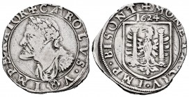 Philip IV (1621-1665). 1/4 patagón. 1624. Besançon. (Vti-unlisted). Ag. 7,70 g. In the name of Charles I. Rare. VF. Est...130,00. 


SPANISH DESCRI...