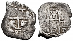 Charles II (1665-1700). 1 real. 1693. Potosí. VR. (Cal-286). Ag. 3,10 g. Double date. Almost VF. Est...50,00. 


SPANISH DESCRIPTION: Carlos II (16...