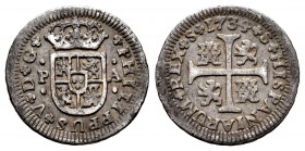 Philip V (1700-1746). 1/2 real. 1734. Sevilla. PA. (Cal-340). Ag. 1,35 g. VF. Est...35,00. 


SPANISH DESCRIPTION: Felipe V (1700-1746). 1/2 real. ...