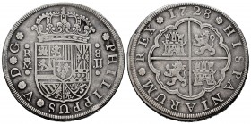 Philip V (1700-1746). 8 reales. 1728. Madrid. JJ. (Cal-1348). Ag. 26,43 g. Scarce. VF/Almost VF. Est...500,00. 


SPANISH DESCRIPTION: Felipe V (17...