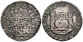 Philip V (1700-1746). 8 reales. 1746. México. MF. (Cal-1470). Ag. 26,98 g. Soft tone. Choice VF. Est...200,00. 


SPANISH DESCRIPTION: Felipe V (17...