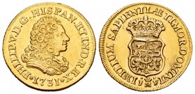 Philip V (1700-1746). 2 escudos. 1731. Madrid. JF. (Cal-1866). Au. 6,68 g. Welding. Minor scratches. Rare. Choice VF. Est...450,00. 


SPANISH DESC...