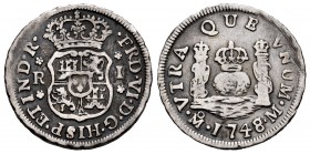 Ferdinand VI (1746-1759). 1 real. 1748/7. México. M. (Cal-185). Ag. 3,29 g. Overdate. Almost VF. Est...50,00. 


SPANISH DESCRIPTION: Fernando VI (...