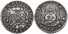 Ferdinand VI (1746-1759). 8 reales. 1752. México. MF. (Cal-477). Ag. 27,03 g. Patina. VF. Est...220,00. 


SPANISH DESCRIPTION: Fernando VI (1746-1...