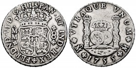 Ferdinand VI (1746-1759). 8 reales. 1755. México. MM. (Cal-489). Ag. 26,82 g. Cleaned. Almost VF. Est...200,00. 


SPANISH DESCRIPTION: Fernando VI...
