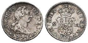 Charles III (1759-1788). 1/2 real. 1773. Madrid. PJ. (Cal-158). Ag. 1,44 g. VF. Est...40,00. 


SPANISH DESCRIPTION: Carlos III (1759-1788). 1/2 re...