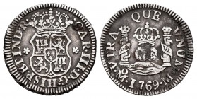 Charles III (1759-1788). 1/2 real. 1761. México. M. (Cal-177). Ag. 1,63 g. VF. Est...50,00. 


SPANISH DESCRIPTION: Carlos III (1759-1788). 1/2 rea...