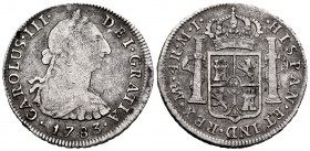 Charles III (1759-1788). 4 reales. 1783. Lima. MI. (Cal-845). Ag. 12,21 g. Scarce. Choice F. Est...90,00. 


SPANISH DESCRIPTION: Carlos III (1759-...